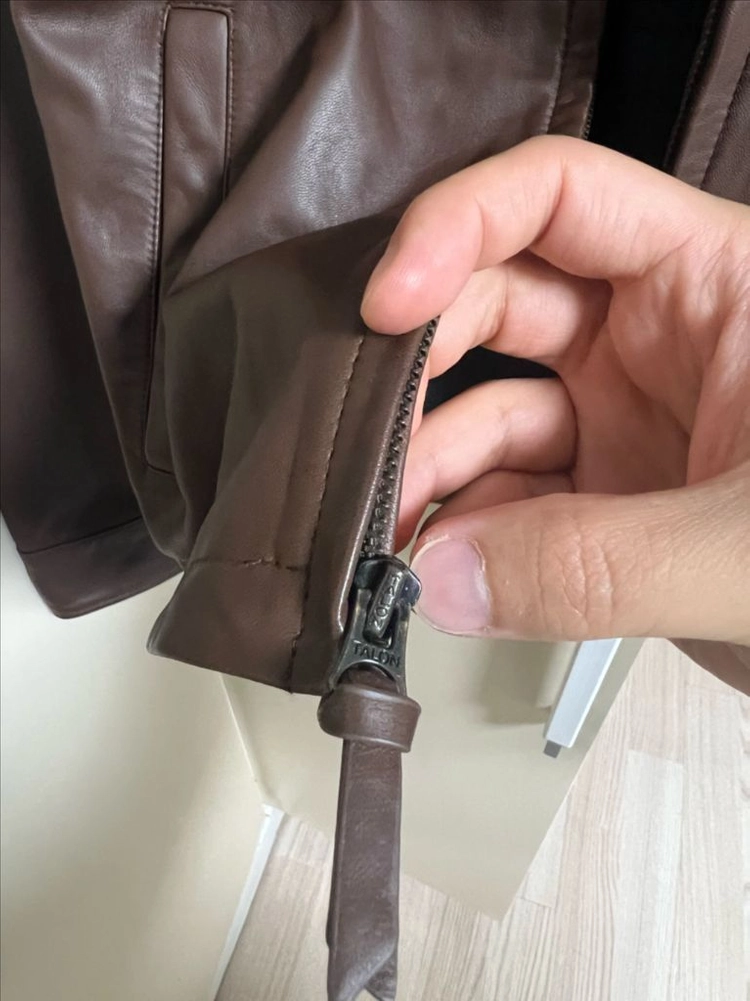 폴로 랄프로렌 맥스웰 램스킨 레더 자켓M(QR정품) 이미지