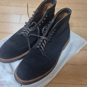 알든(Alden) J Crew 윙팁 부츠 네이비 스웨이드 9D 이미지