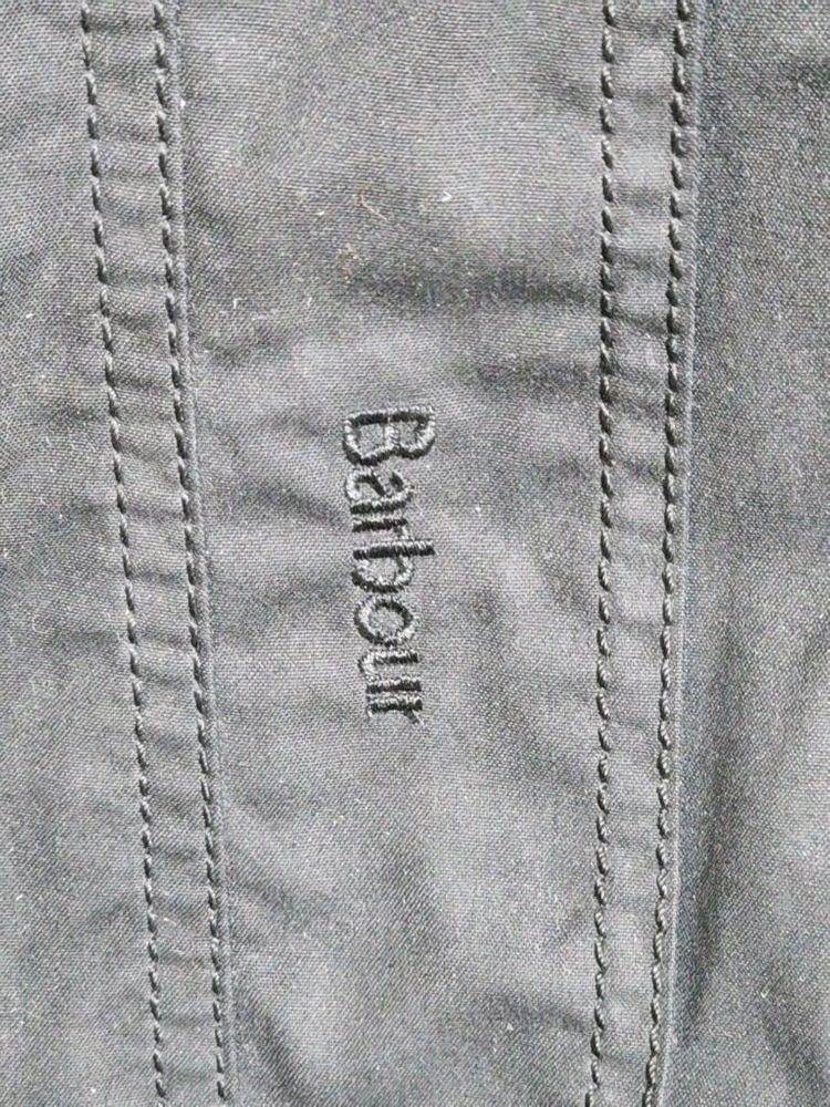 (M) 바버 벨세이 왁스자켓 블랙 BELSAY 왁싱점퍼 안감누빔 이미지