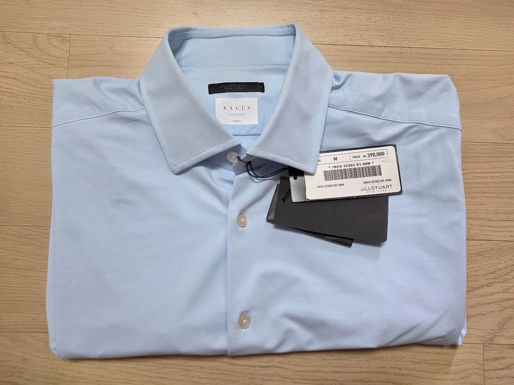 질스튜어트뉴욕 Xacus 블루 스트레치 셔츠 M 103-105 정가 39만원 새제품 이미지