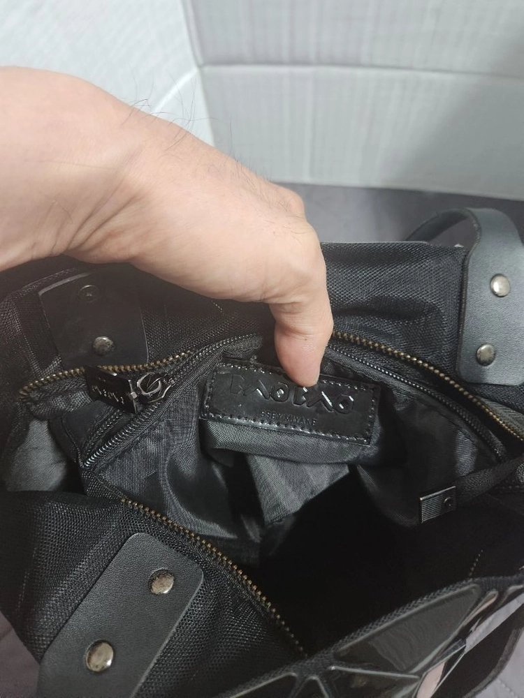 삼각형 패턴 토트백 바오바오 이미지