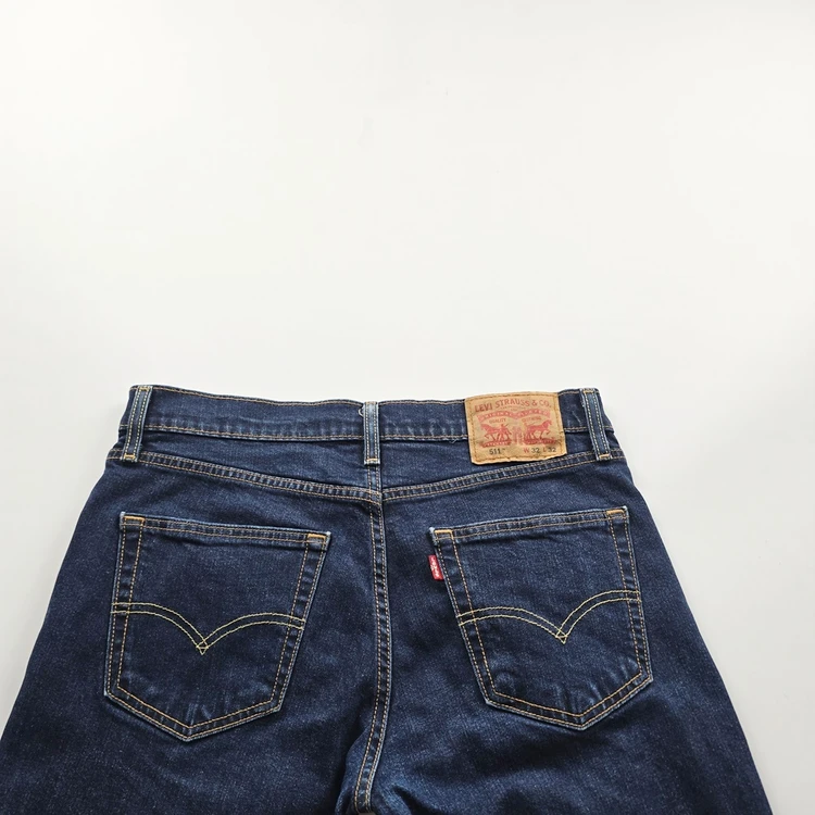리바이스 511 청바지 약스판 슬림 진청 데님팬츠 사이즈32 R7595 이미지
