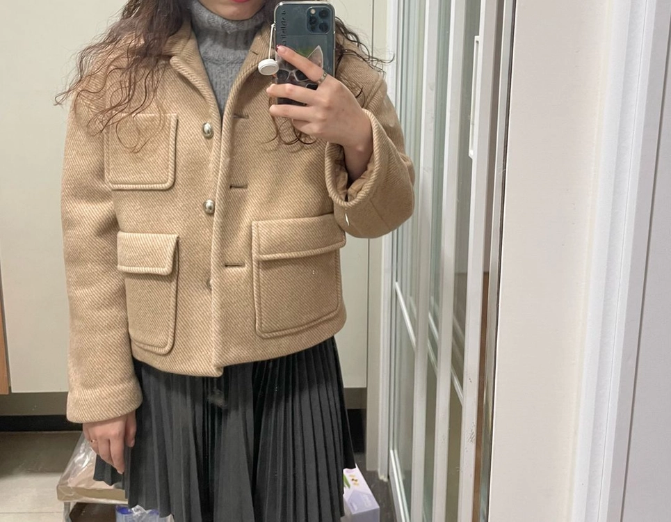 랑방 컬렉션 베이지 숏 자켓 82 이미지
