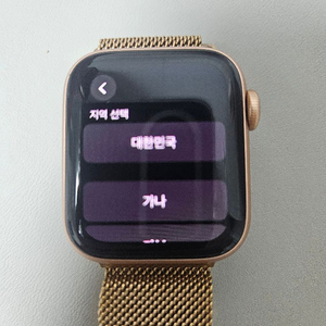 애플워치 se 40mm GPS+셀룰러/알루미늄/골드 이미지
