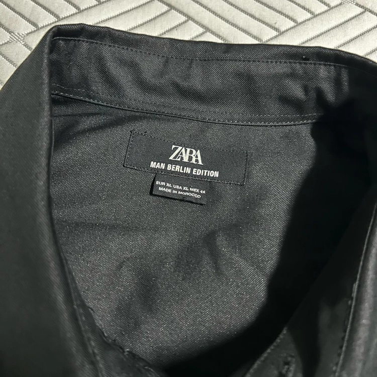 자라 베를린 에디션 셔츠 블랙 XL 긴팔 와이셔츠 검정 데일리 포멀 이미지