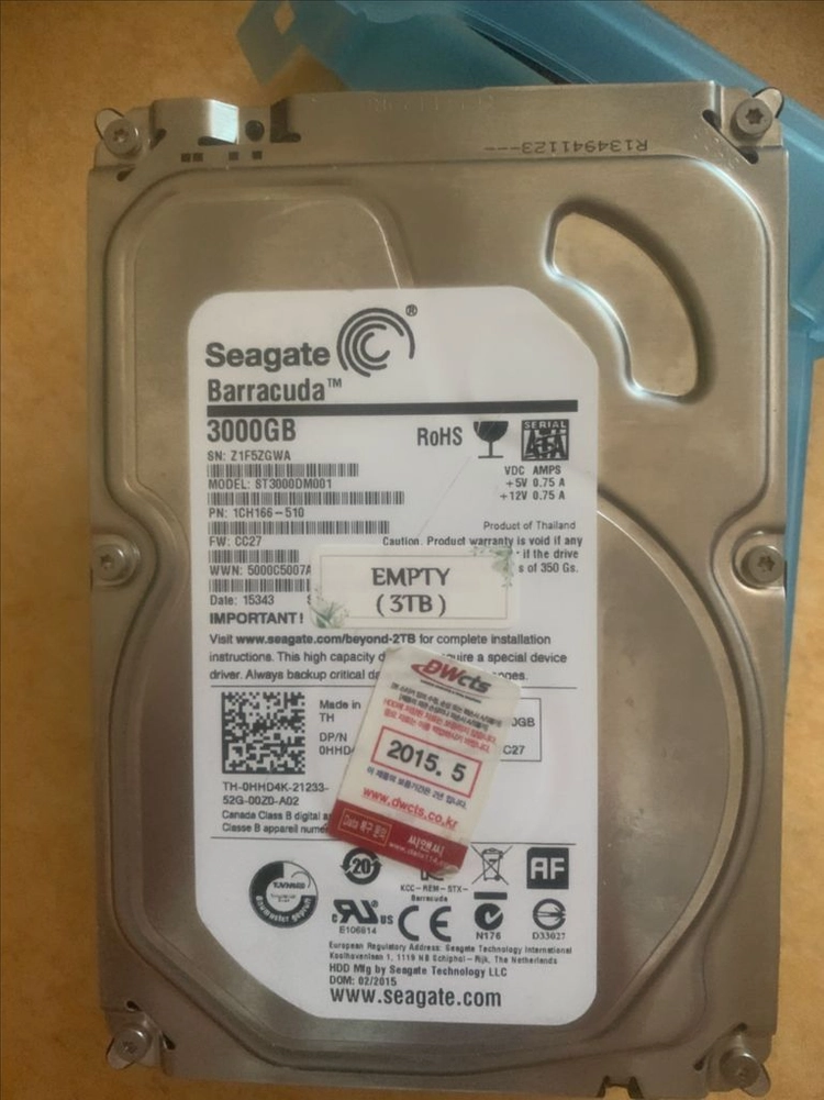 3TB SATA 하드디스크 이미지