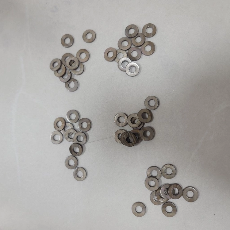 15mm 브라운원형 자개 비즈 50개 이미지