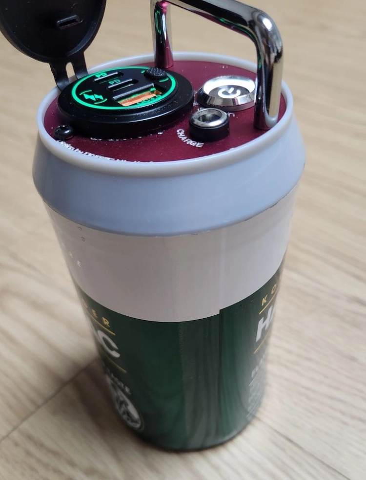 캠핑 갬성 맥주캔 파워뱅크 맥뱅(12.6V 12.6A) 이미지
