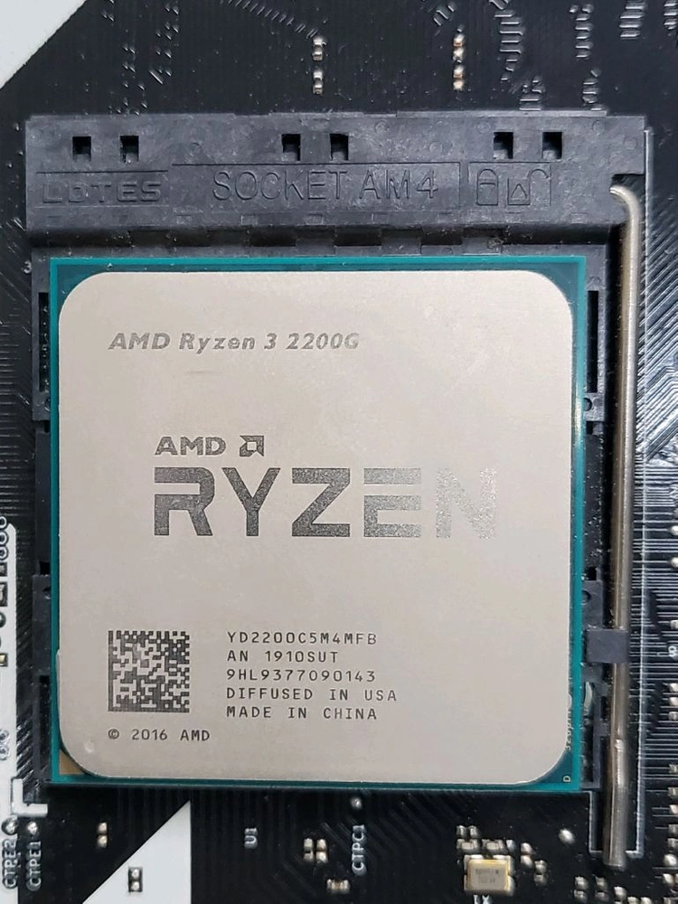 AMD 라이젠 3 2200G CPU 정상 테스트 확인함 이미지