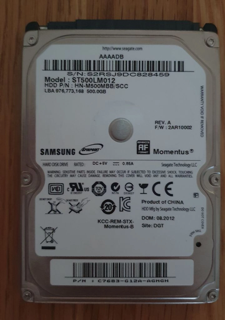 삼성 hdd 2.5인치 500gb 이미지