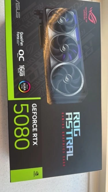 미개봉 ASUS ROG ASTRAL RTX 5080 그래픽카드 - 안심되는 중고거래