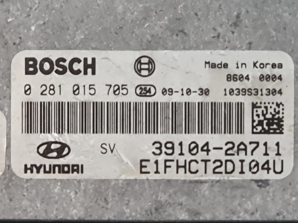 (중고) 현대 I30 ECU 중고 (초기화완료제품) 39104-2A711 / 391042A711 이미지