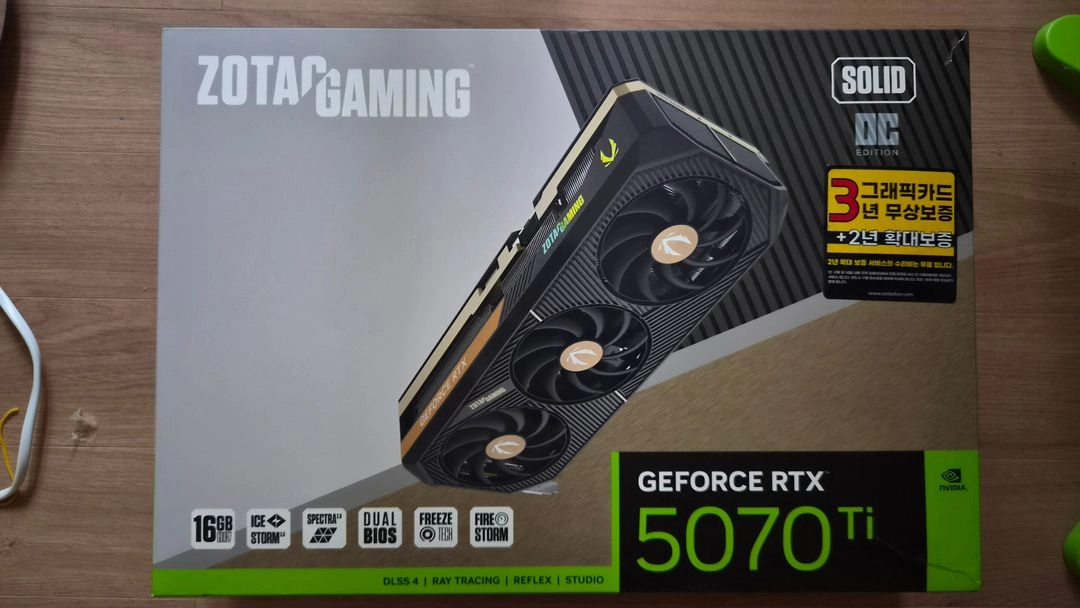 RTX 5070Ti SOLID OC 16GB - 안심되는 중고거래