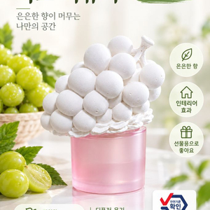 바람내움 석고 디퓨저 샤인머스켓 100ml 이미지