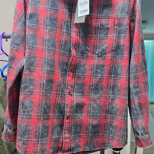 시리즈 ISLAND DENIM 레드 체크 셔츠(릴렉스핏) 판매해요. 이미지