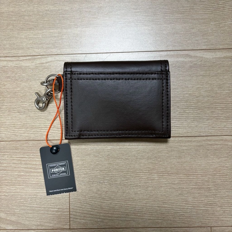 요시다포터 porter 프리스타일 키링 카드지갑 브라운 (미사용에 가까움) 이미지