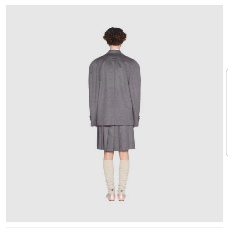 미우미우 더블 브레스티드 벨루어 자켓 이미지