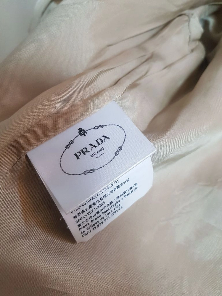 프라다 삼각로고 양가죽 레더 자켓 이미지