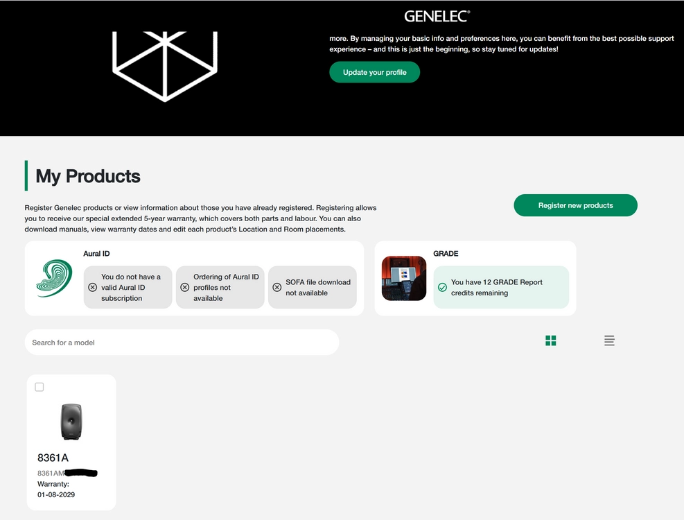GENELEC 제네렉 8361AM(블랙) 풀세트 1조 판매 (8361 전용스탠드+GLM KIT+9310BM 포함) 이미지