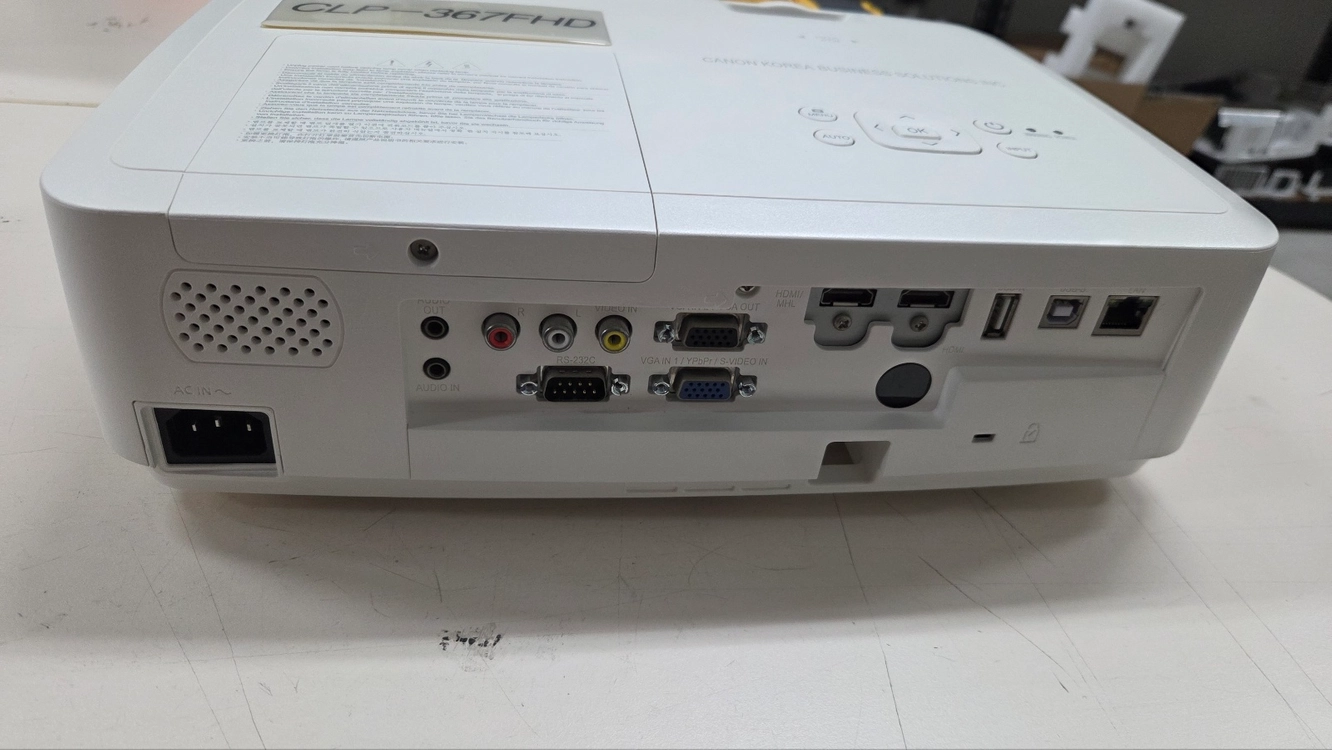 [A급/새램프/3개월AS] 프로젝터 LCD 캐논 3600안시 FHD 고화질 (CLP-367FHD) 정밀 클리닝완료 이미지