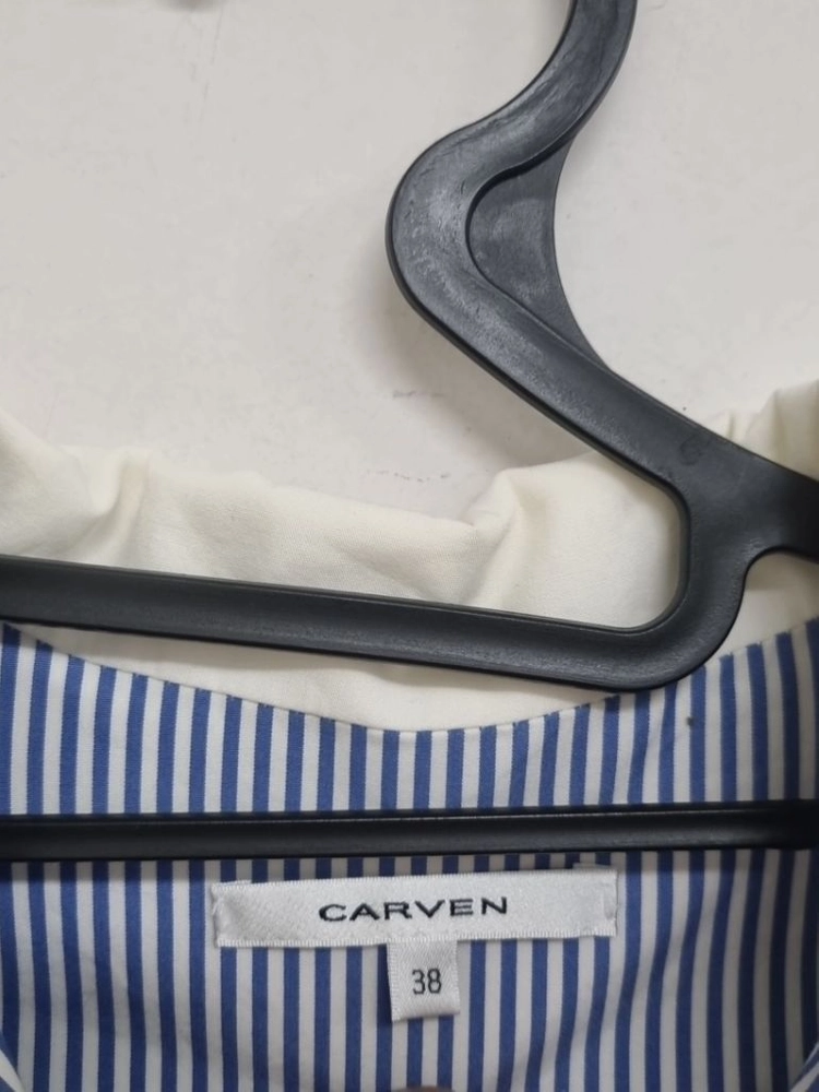CARVEN 까르뱅 스트라이프 배색 셔츠 38사이즈 이미지