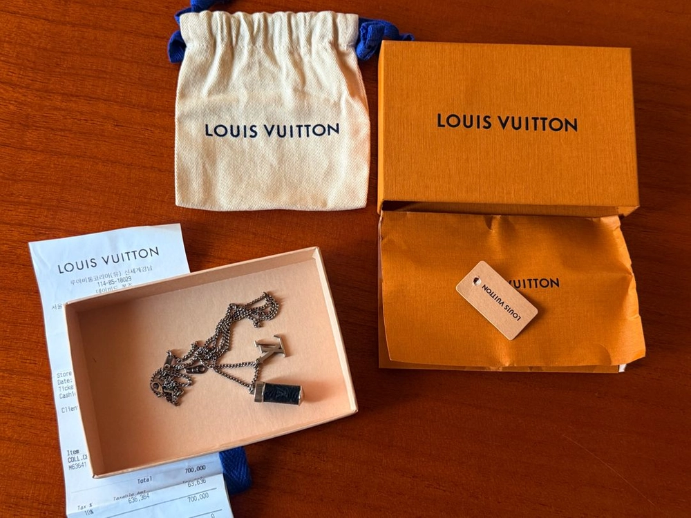 루이비통 LOUIS VUITTON 모노그램 이클립스 참스 목걸이풀구성 판매 이미지