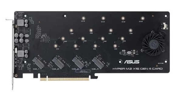(새제품) ASUS 하이퍼 M.2 X16 PCIe NVMe SSD 확장카드 이미지