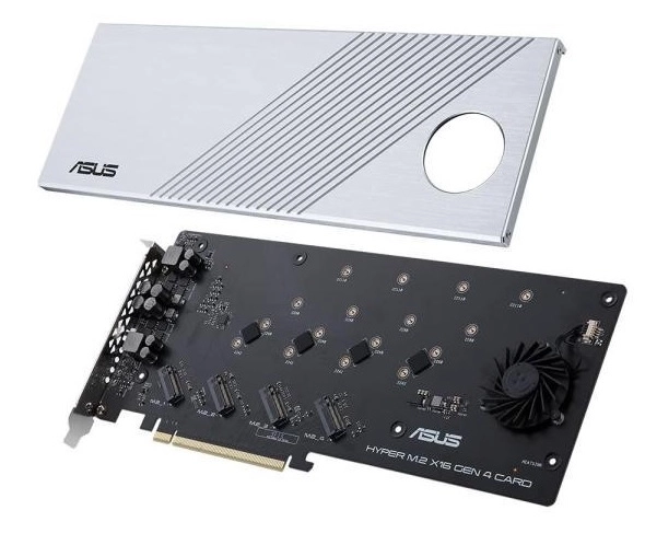 (새제품) ASUS 하이퍼 M.2 X16 PCIe NVMe SSD 확장카드 이미지