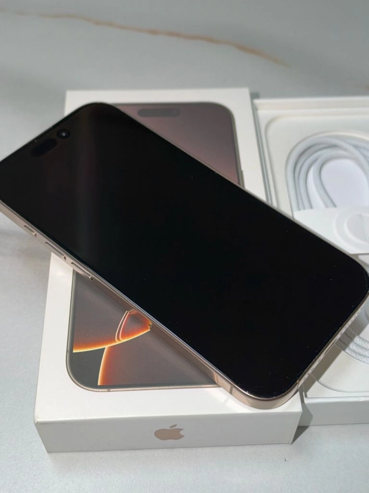 아이폰 16pro 데저트티타늄 256GB 풀박 이미지