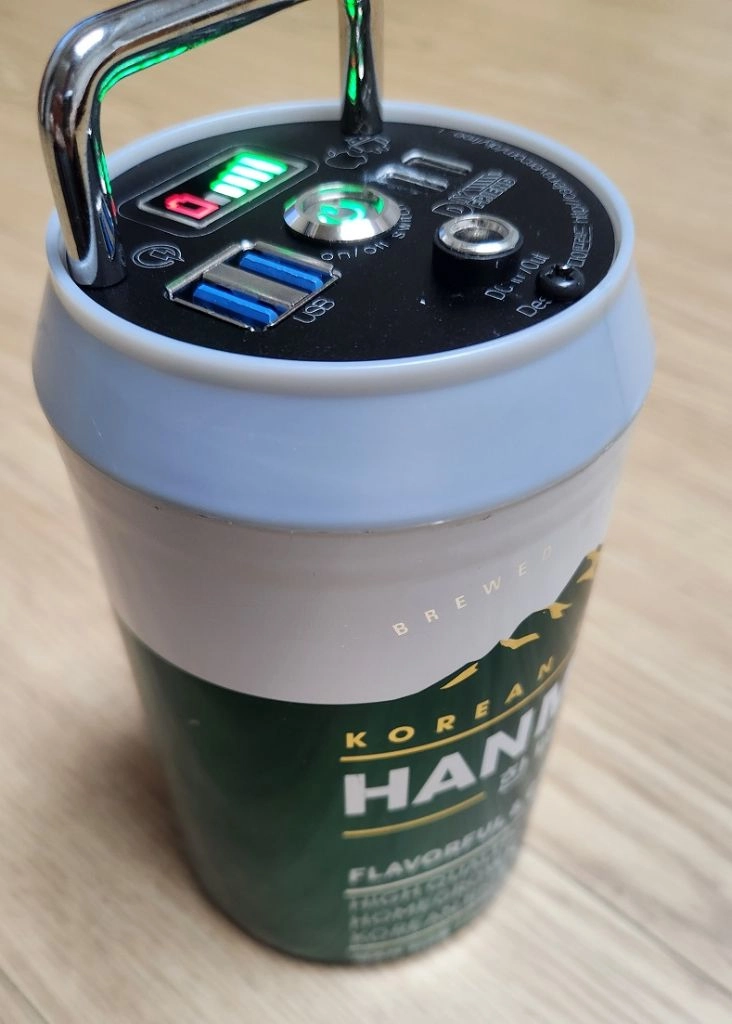 캠핑 갬성 맥주캔 파워뱅크 맥뱅(12.6V 12.6A) 이미지