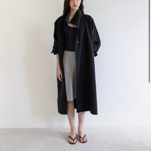 에레 Ehre 도일 트렌치코트 Doyle Trench Coat 블랙 이미지