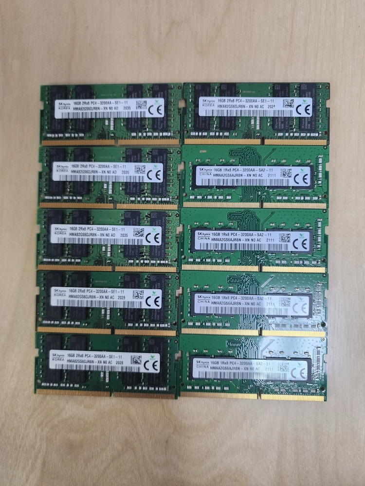 노트북용 메모리 램 SK HYNIX DDR4 16GB 3200MHz 이미지