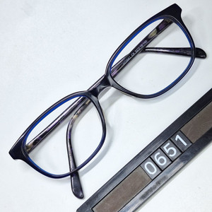 YC0641 C4 안경테 52mm 뿔테 블루퍼플 일본 수입 클래식 레트로 Y2K 아메카지 패션 아이웨어 수입 앤틱 이미지