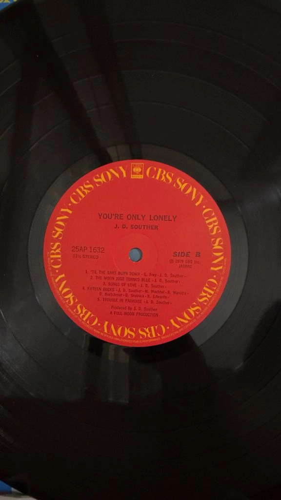 (록, 존 데이비드 사우더 3집, 민트급)J.D Souther - Youre Only Lonely LP 이미지