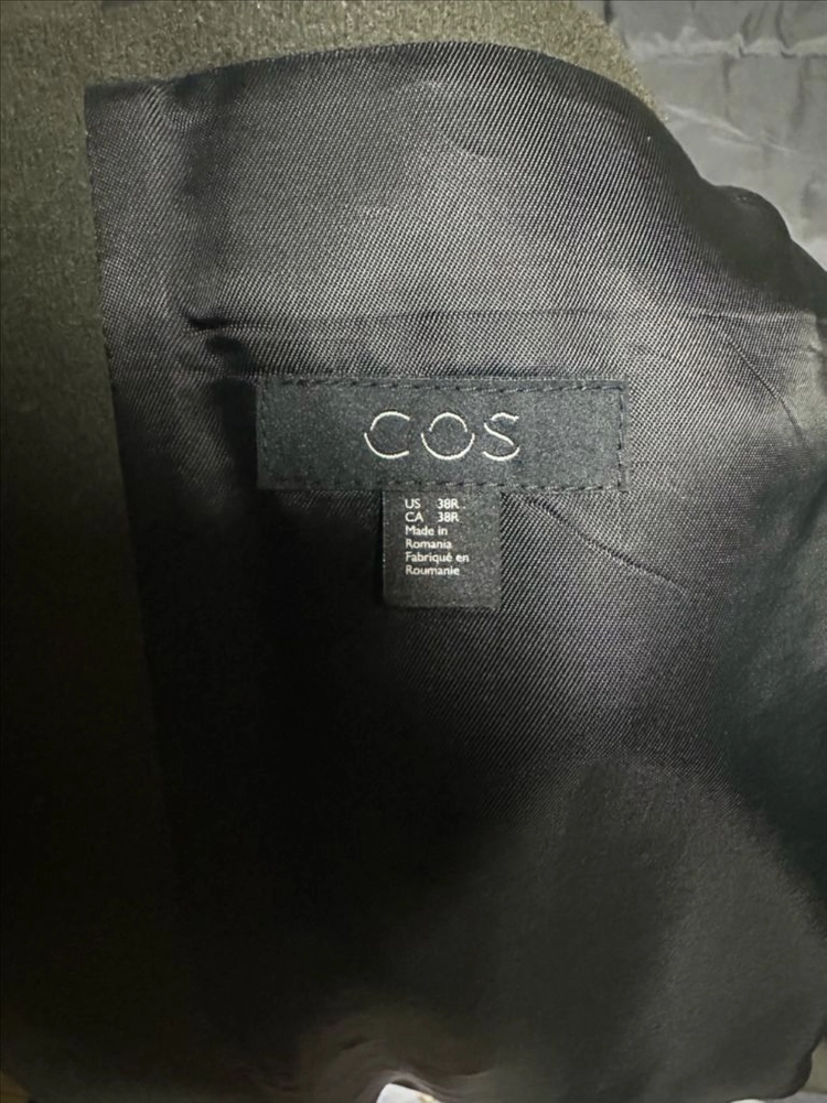 COS 코스 / 새상품 울 테일러드 코트 카키 / 38 이미지