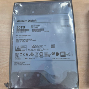웨스턴 디지탈 20테라 사스 HDD (급판매) 이미지
