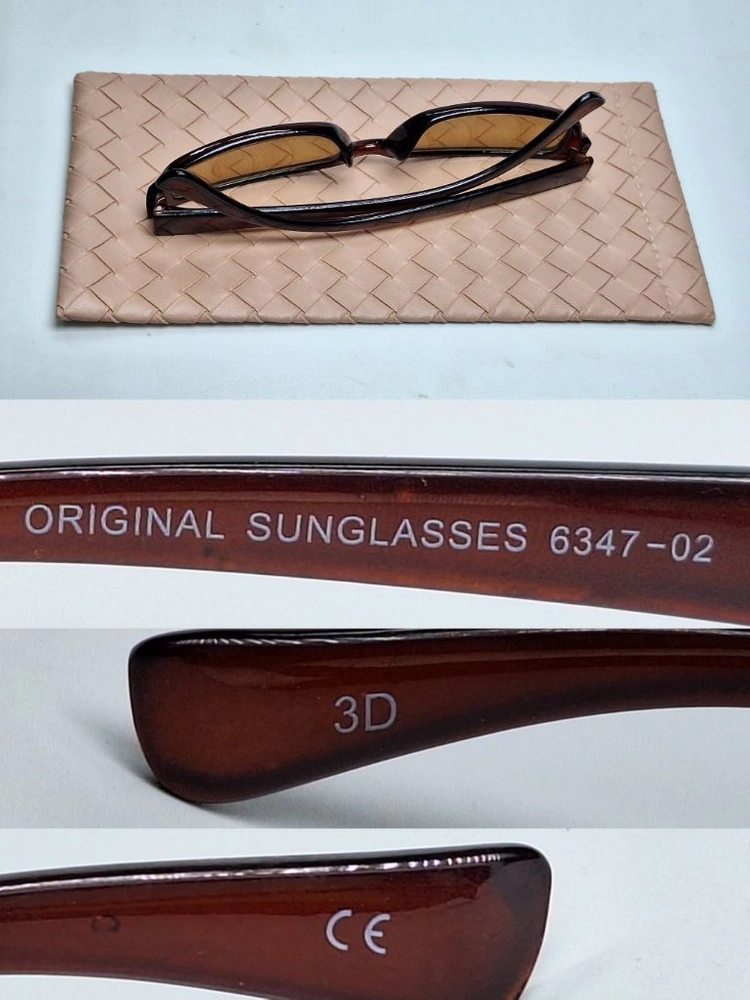 ORIGINAL SUNGLASSES 6347-02 선글라스 슬림 스퀘어 일본 수입 빈티지 레트로 클래식 Y2K 패션 이미지