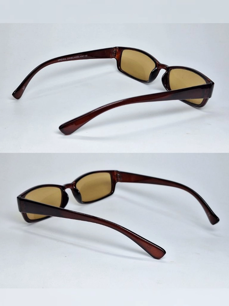 ORIGINAL SUNGLASSES 6347-02 선글라스 슬림 스퀘어 일본 수입 빈티지 레트로 클래식 Y2K 패션 이미지