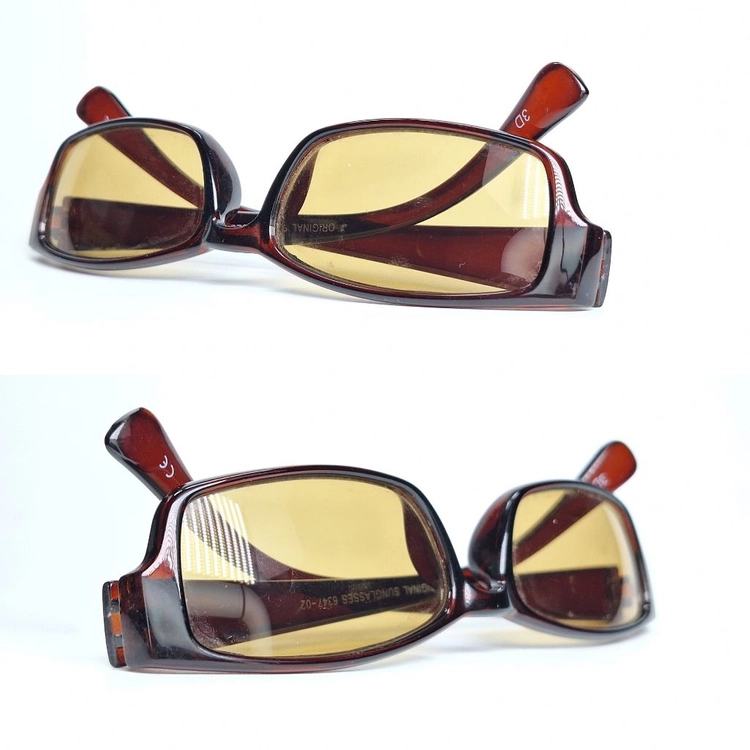 ORIGINAL SUNGLASSES 6347-02 선글라스 슬림 스퀘어 일본 수입 빈티지 레트로 클래식 Y2K 패션 이미지