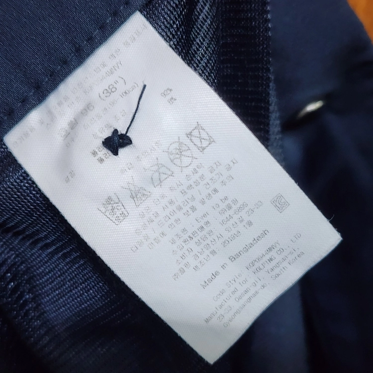 콜핑 남성 본딩 기모 스트레치 등산 골프 팬츠 네이비 36 이미지