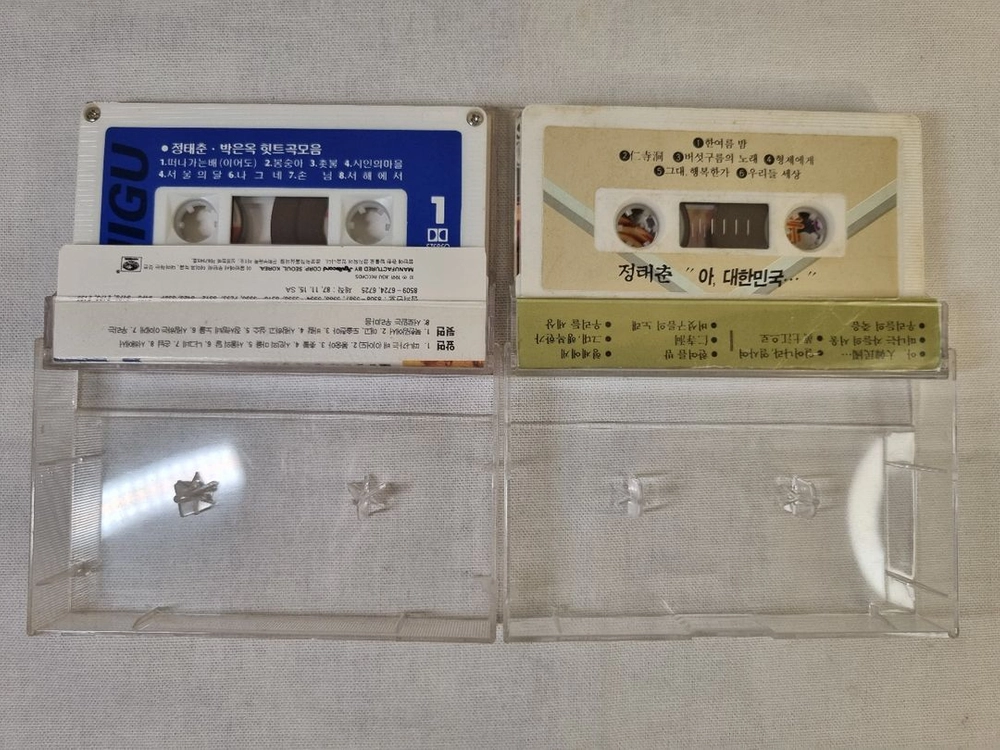 ( 미개봉 4개,데뷔작 포함 )정태춘 박은옥 테이프 6종 일괄 이미지