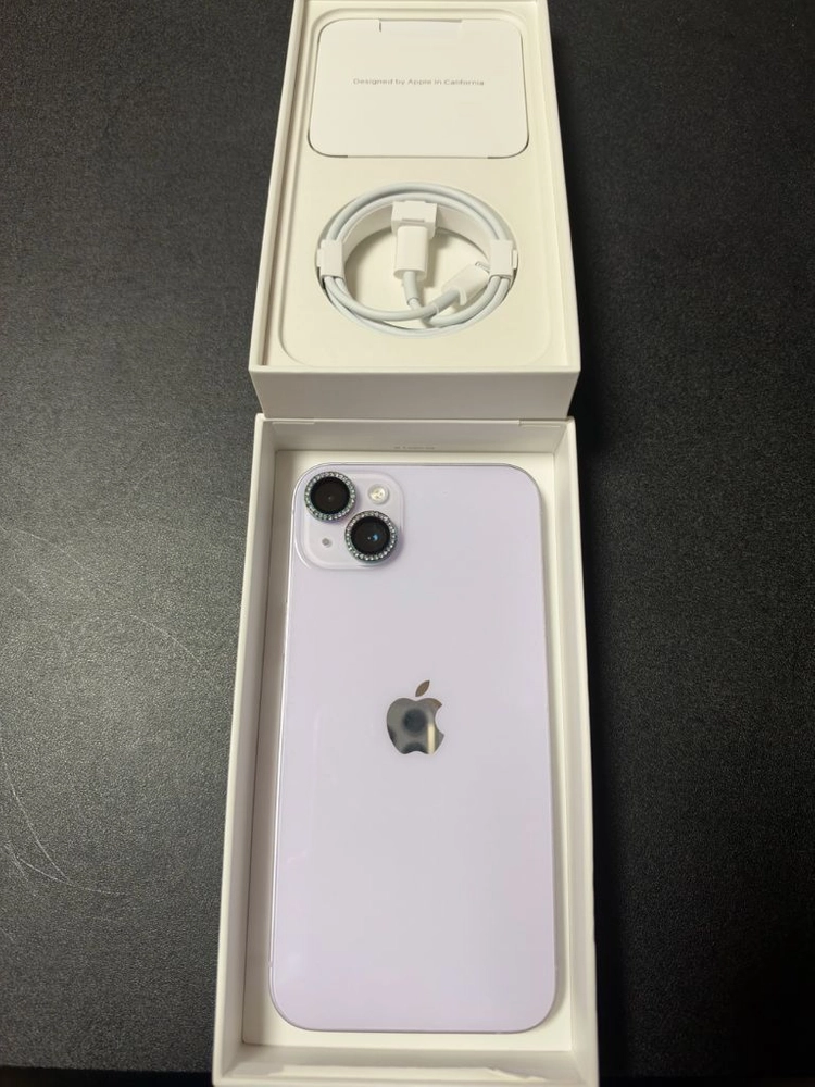 아이폰 14플러스 256GB 퍼플 풀박스 팝니다 이미지
