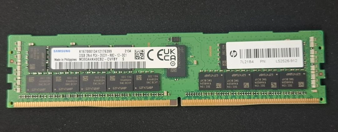 삼성 DDR4 ECC 32GB PC4-2933Y 서버용 램 이미지
