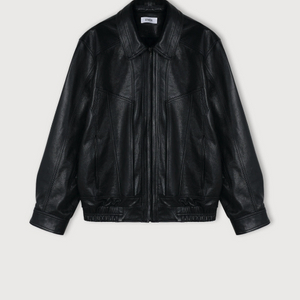 에토스 BASKET LEATHER JACKET (BLACK) 이미지