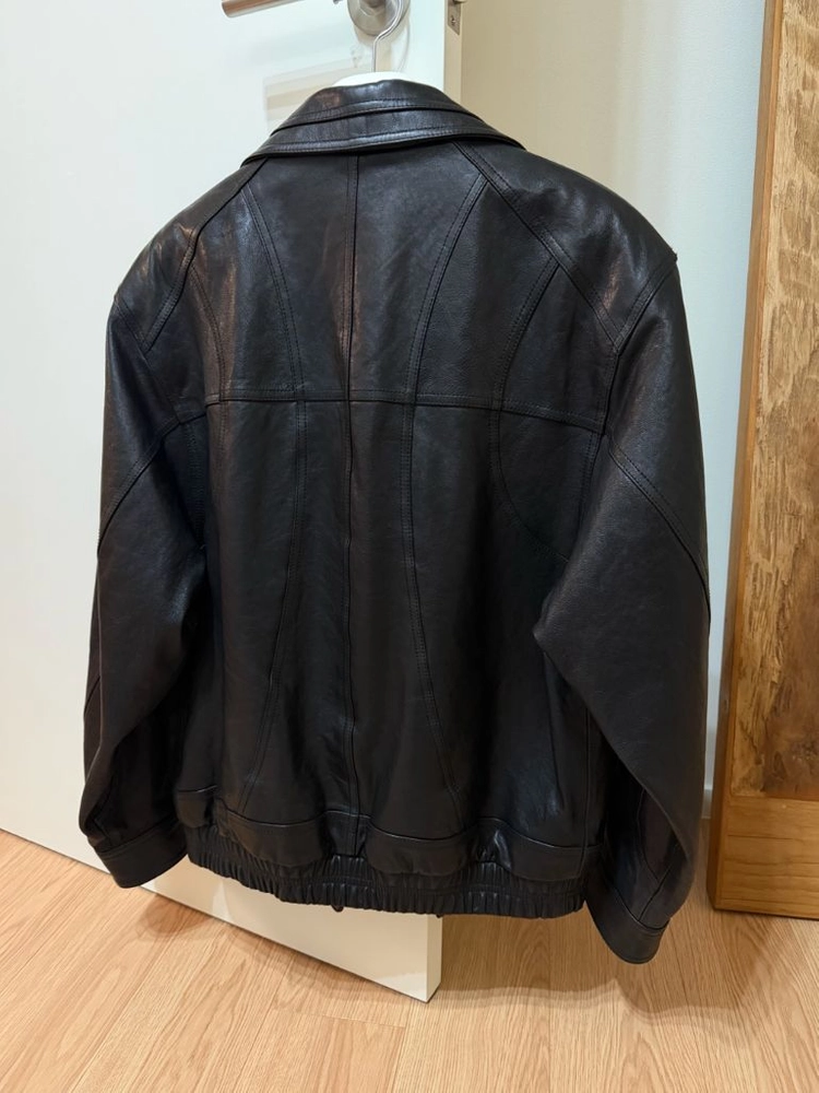 에토스 BASKET LEATHER JACKET (BLACK) 이미지