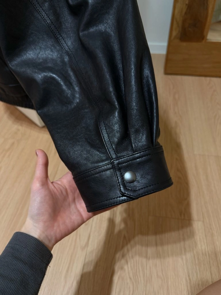에토스 BASKET LEATHER JACKET (BLACK) 이미지