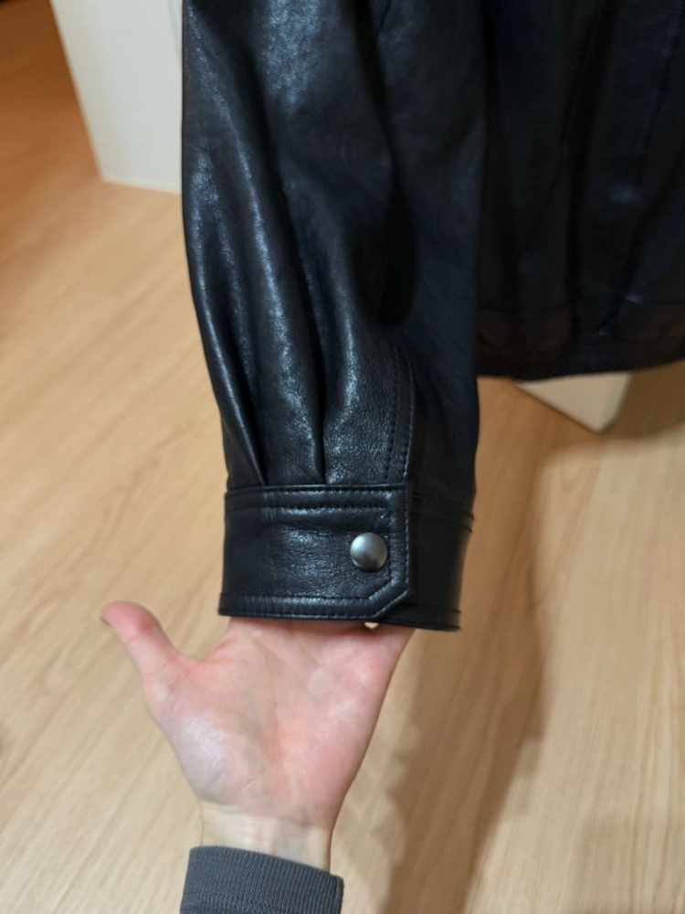 에토스 BASKET LEATHER JACKET (BLACK) 이미지