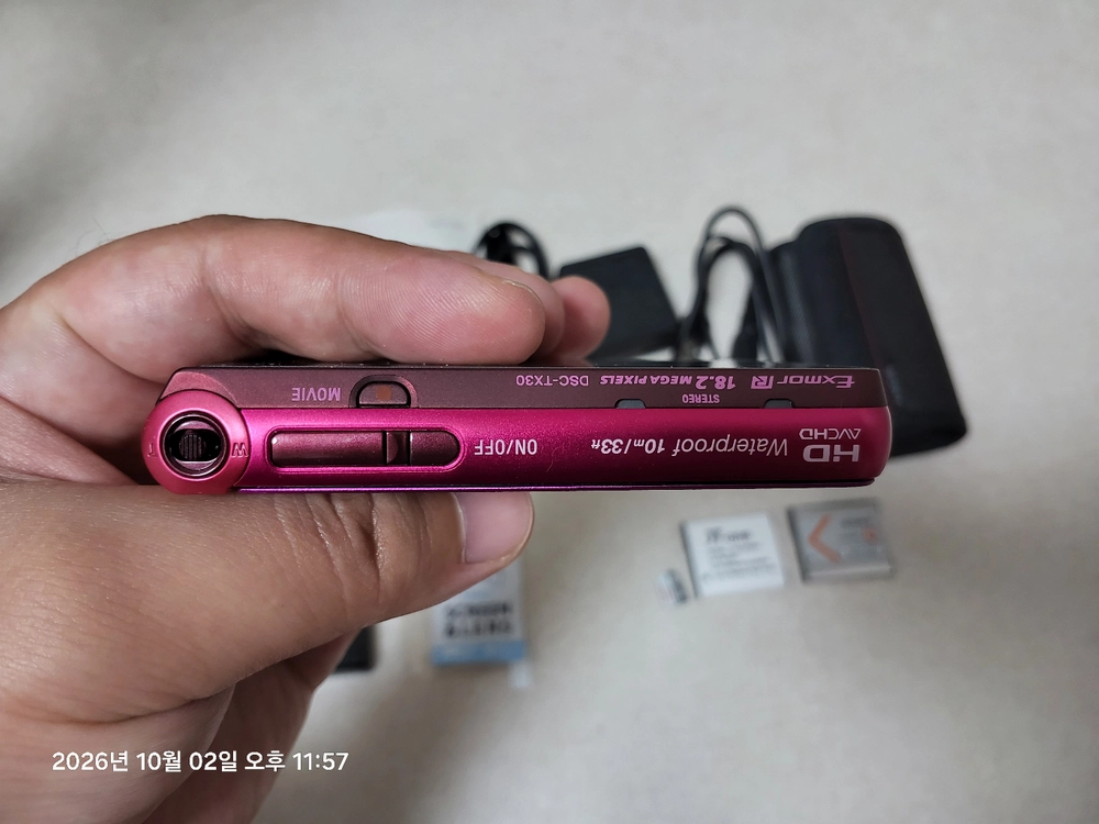 소니 디카 dsc-wx30 핑크색 카메라 s급 판매 합니다. 이미지