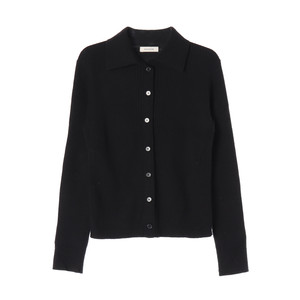 쉬즈미스 22FW 울 블렌드 리브 골지 니트 카라 가디건 이미지