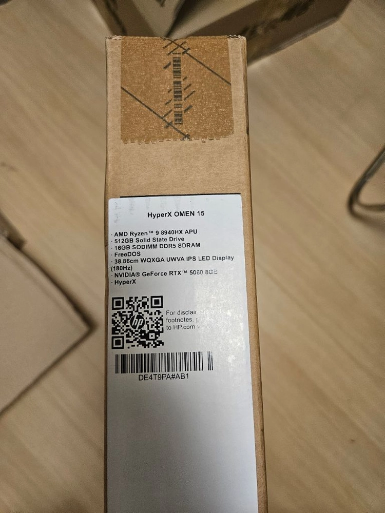 HP 하이퍼엑스 오멘15 RTX5060 15-gb0139AX 이미지